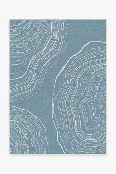 Ruggable Kalder Slate Blue Outdoor Rug