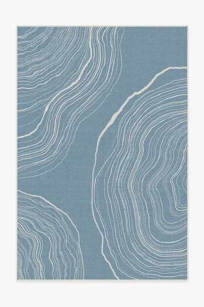 Ruggable Kalder Slate Blue Outdoor Rug
