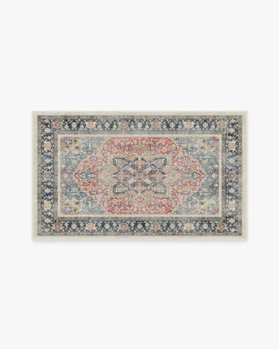 Ruggable Kamran Cayenne Red Flatwoven Rug In Blue