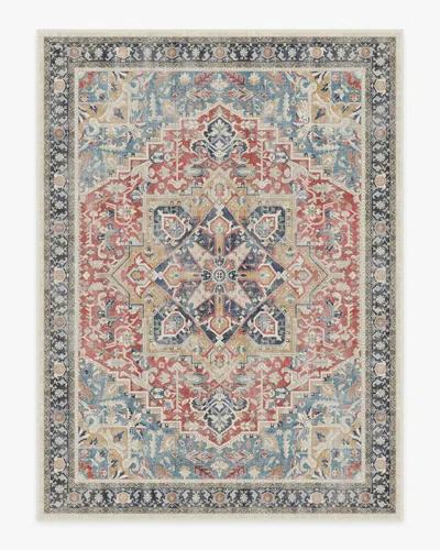 Ruggable Kamran Cayenne Red Flatwoven Rug In Gray