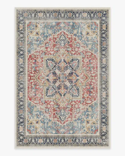 Ruggable Kamran Cayenne Red Flatwoven Rug In Gray
