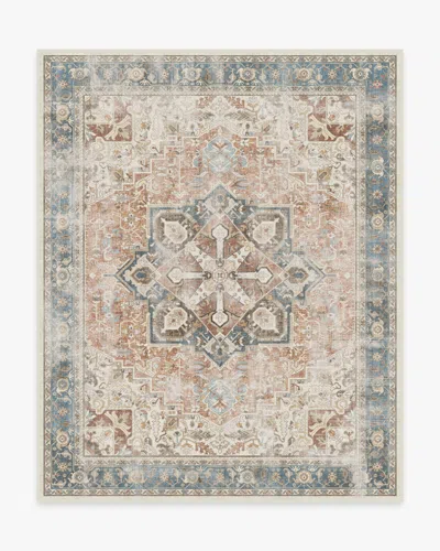 Ruggable Kamran Coral Flatwoven Rug In Brown