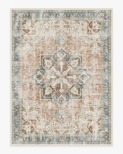 Ruggable Kamran Coral Flatwoven Rug In Brown