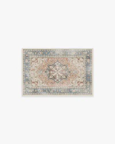 Ruggable Kamran Coral Flatwoven Rug In Brown