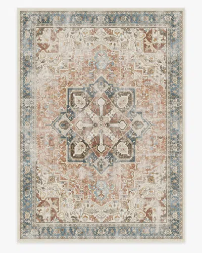 Ruggable Kamran Coral Flatwoven Rug In Multi
