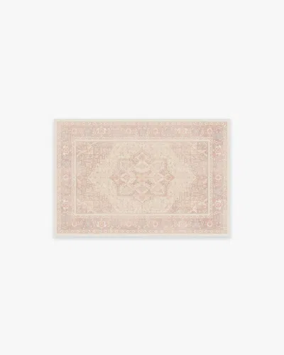 Ruggable Kamran Soft Pink Flatwoven Rug In Brown
