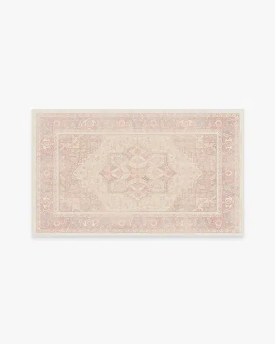 Ruggable Kamran Soft Pink Flatwoven Rug In Brown