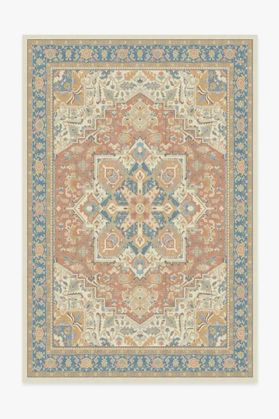 Ruggable Kamran Sunset Orange Outdoor Rug In Multi