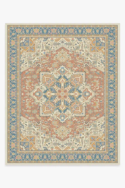 Ruggable Kamran Sunset Orange Outdoor Rug In Multi