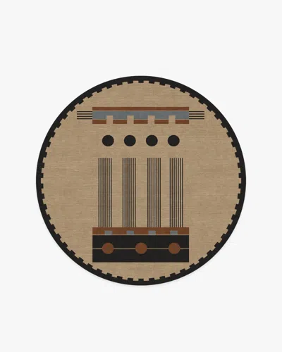 Ruggable Kasi Black & Tan Flatwoven Rug By Architectural Digest In Brown