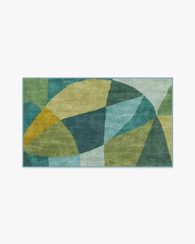 Ruggable Kayla Teal Green Flatwoven Rug By Jungalow In Multi
