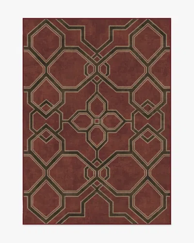 Ruggable Kian Red Flatwoven Rug By Martyn Lawrence Bullard