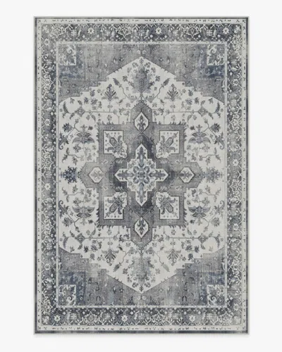 Ruggable Kira Stone Blue Flatwoven Rug In Gray