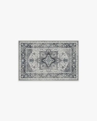 Ruggable Kira Stone Blue Flatwoven Rug In Gray