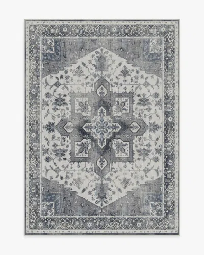 Ruggable Kira Stone Blue Flatwoven Rug In Gray
