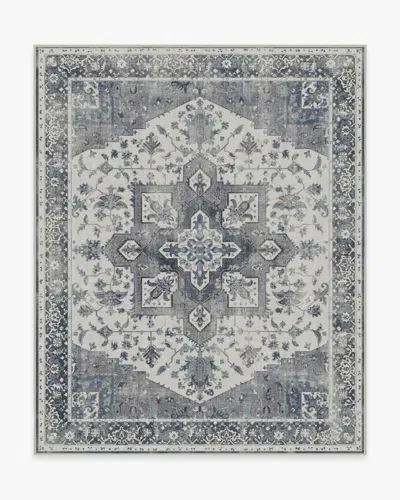 Ruggable Kira Stone Blue Flatwoven Rug In Gray