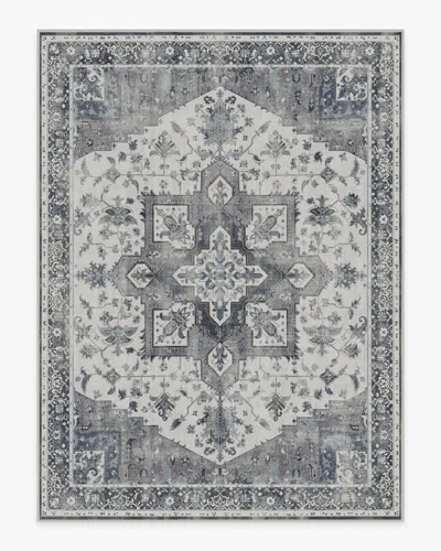 Ruggable Kira Stone Blue Flatwoven Rug In Gray