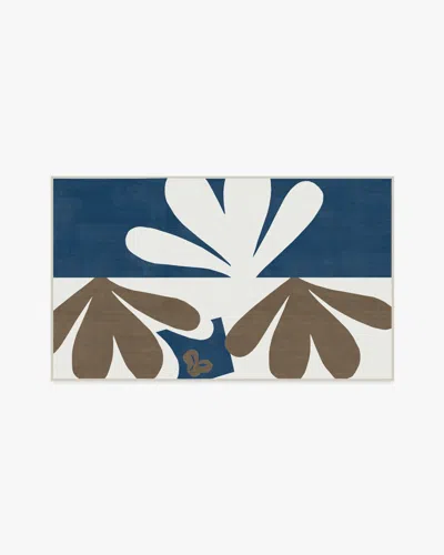 Ruggable Kolmikko Blue & Tan Flatwoven Rug By Marimekko In Multi
