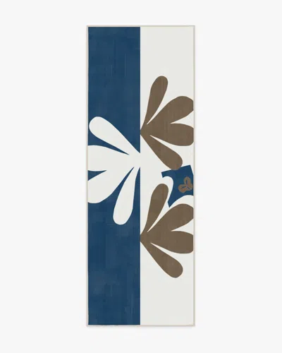 Ruggable Kolmikko Blue & Tan Flatwoven Rug By Marimekko In Multi