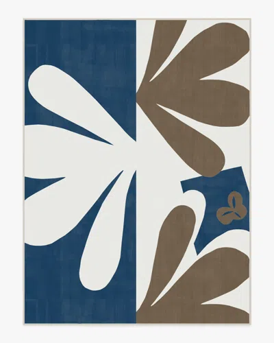 Ruggable Kolmikko Blue & Tan Flatwoven Rug By Marimekko In Multi