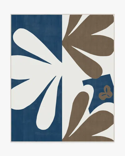 Ruggable Kolmikko Blue & Tan Flatwoven Rug By Marimekko In Multi