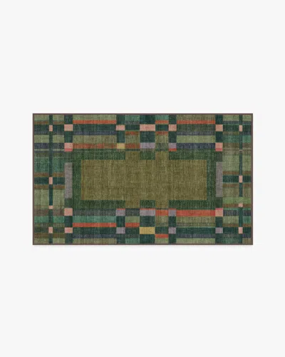 Ruggable Lad Olive Flatwoven Rug By Jungalow In Green