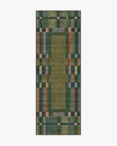 Ruggable Lad Olive Flatwoven Rug By Jungalow In Green