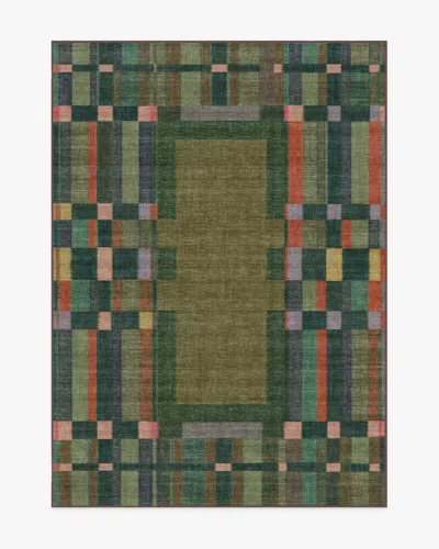 Ruggable Lad Olive Flatwoven Rug By Jungalow In Multi