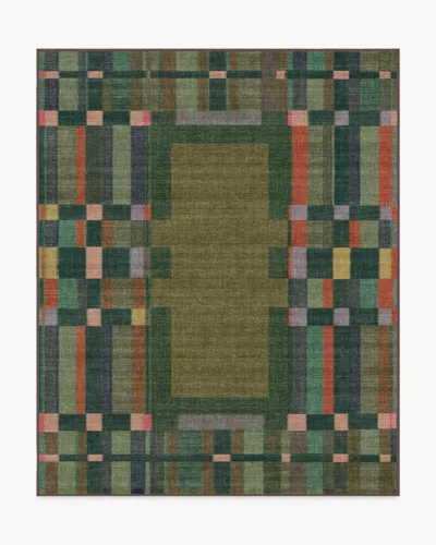 Ruggable Lad Olive Flatwoven Rug By Jungalow In Green