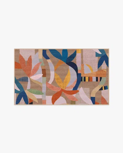 Ruggable Laguna Natural Multicolor Outdoor Rug In Brown