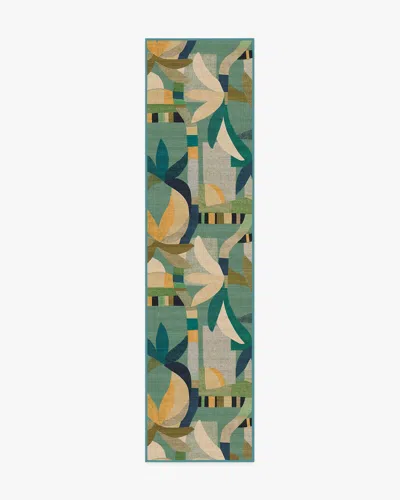 Ruggable Laguna Teal Multicolor Outdoor Rug