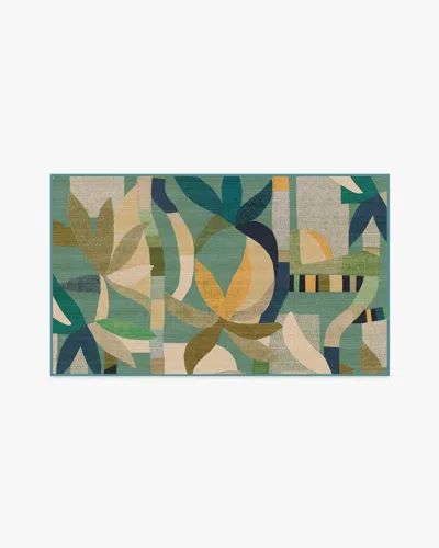 Ruggable Laguna Teal Multicolor Outdoor Rug