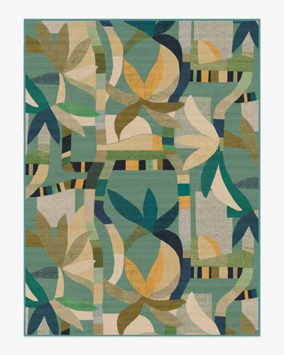 Ruggable Laguna Teal Multicolor Outdoor Rug
