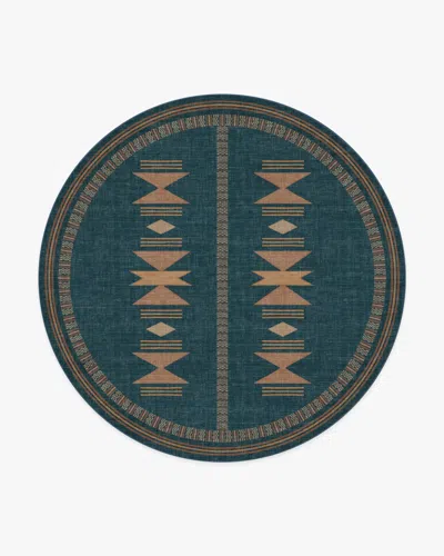Ruggable Lark Blue & Rose Flatwoven Rug