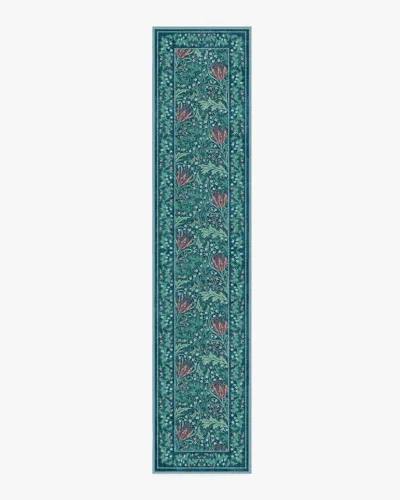 Ruggable Lent Lily Blue Flatwoven Rug By Morris & Co.