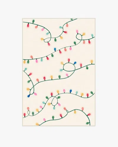 Ruggable Let It Glow Cream Flatwoven Rug In Multi