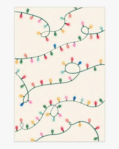 Ruggable Let It Glow Cream Flatwoven Rug