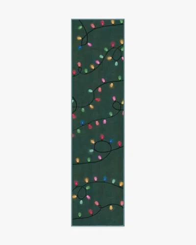 Ruggable Let It Glow Green Flatwoven Rug