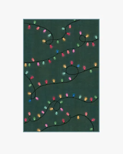 Ruggable Let It Glow Green Flatwoven Rug In Multi