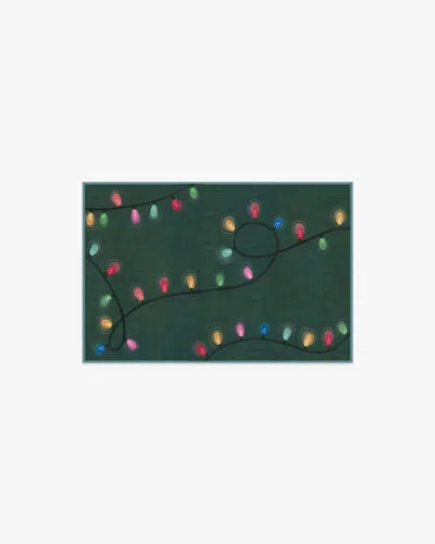 Ruggable Let It Glow Green Flatwoven Rug