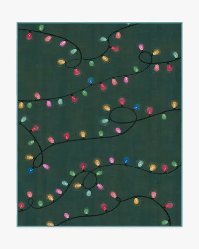 Ruggable Let It Glow Green Flatwoven Rug