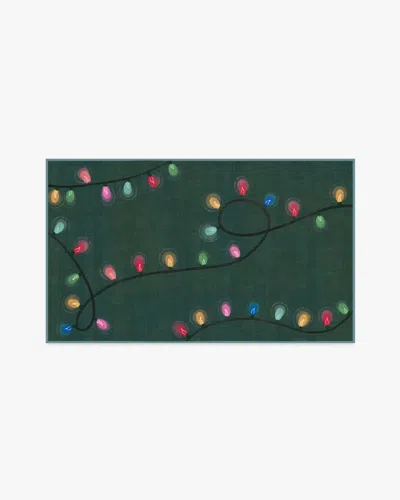 Ruggable Let It Glow Green Flatwoven Rug