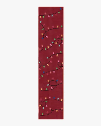 Ruggable Let It Glow Red Flatwoven Rug