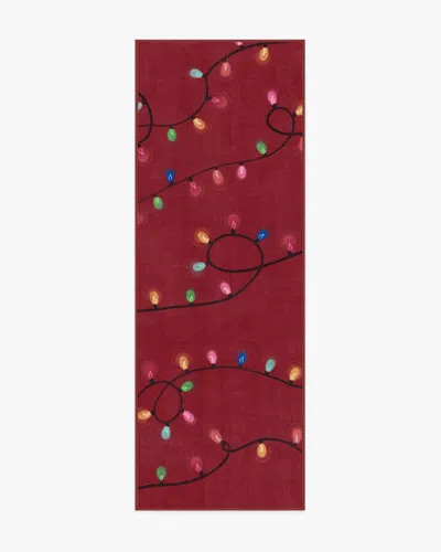 Ruggable Let It Glow Red Flatwoven Rug