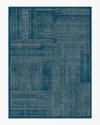 Ruggable Linear Oasis Blue Flatwoven Rug In Blue