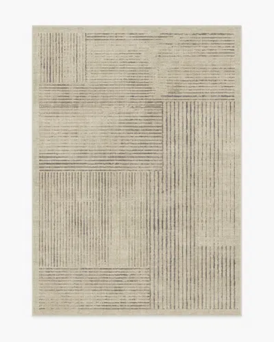 Ruggable Linear Oasis Stone Grey Flatwoven Rug In Multi