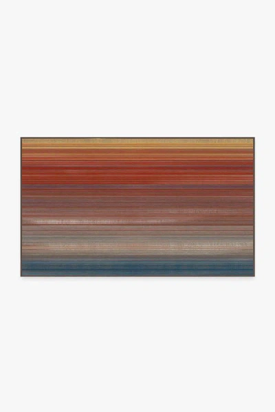 Ruggable Linear Striped Multicolor Flatwoven Rug