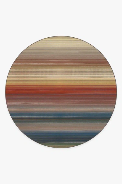 Ruggable Linear Striped Multicolor Flatwoven Rug