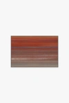 Ruggable Linear Striped Multicolor Flatwoven Rug In Brown