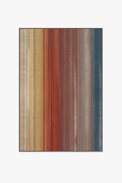 Ruggable Linear Striped Multicolor Flatwoven Rug